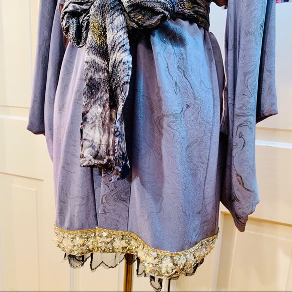 Frida Kahlo Art Patch Reworked Vintage Kimono - Picture 6 of 15